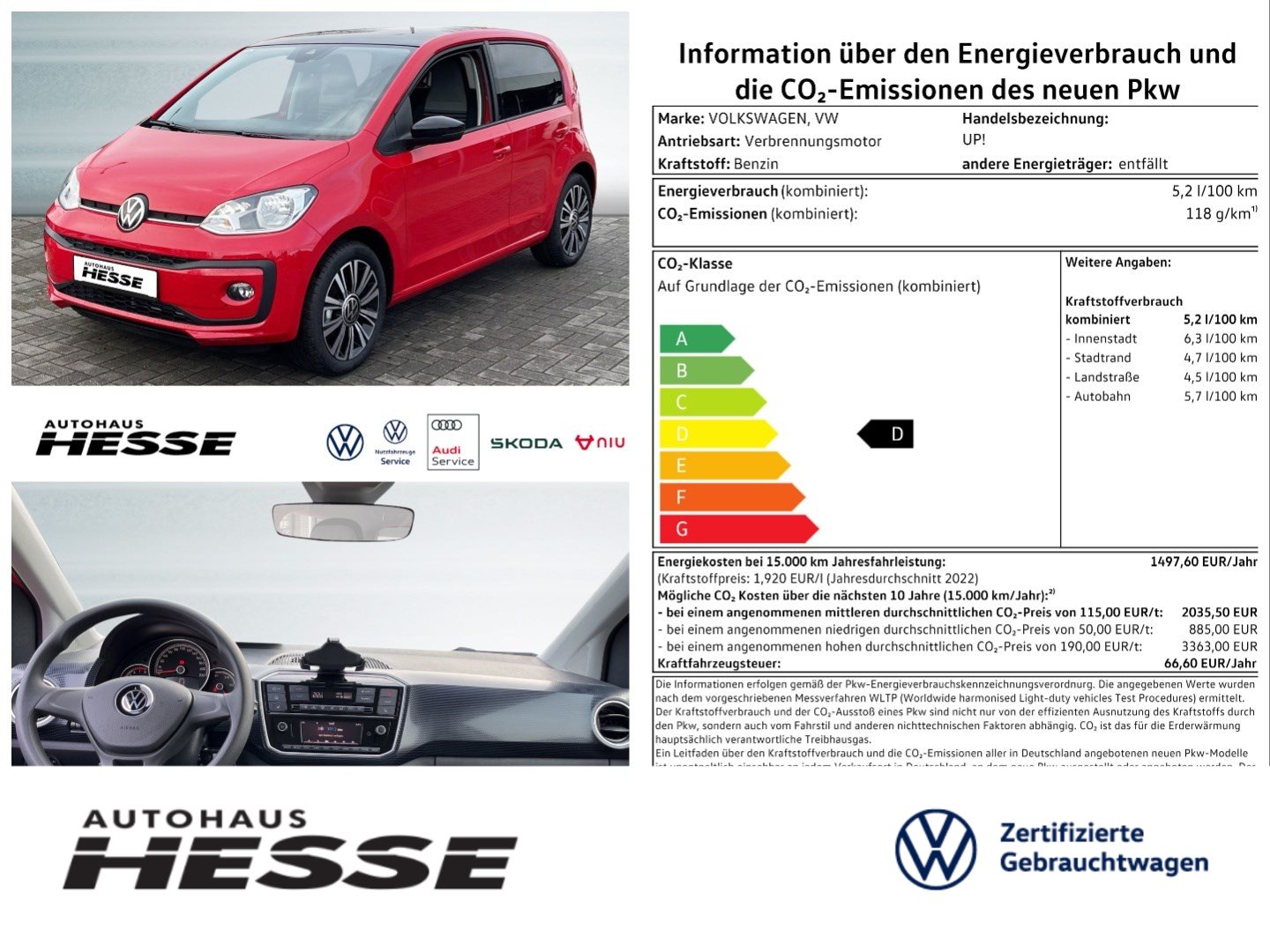 Volkswagen up! up! 1.0L MPI Black Style Climatronic DAB+