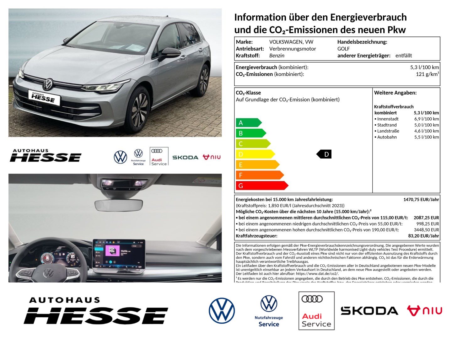 Volkswagen Golf VIII 1.5 eTSI Goal DSG, AHK LED Digi Tacho