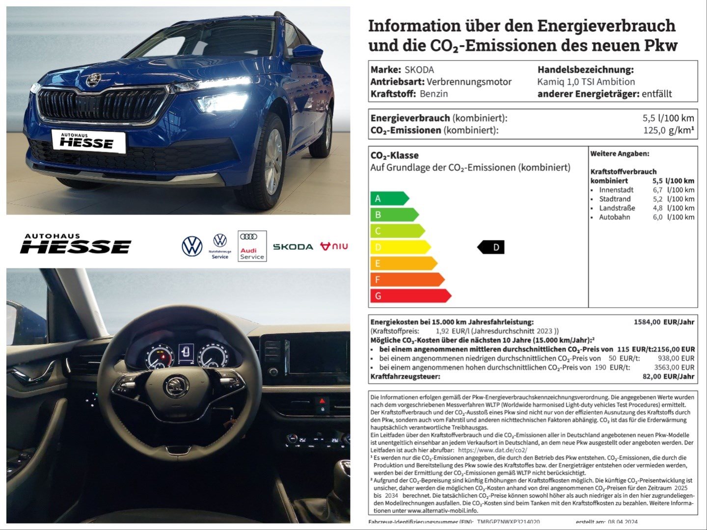 Škoda Kamiq 1.0 TSI Ambition, LED, beh. MFL, Klima. S