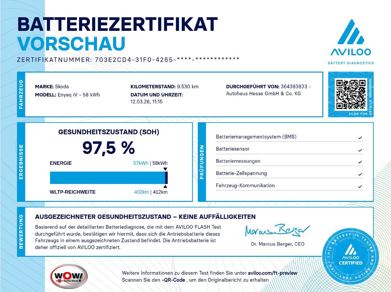 Skoda - ENYAQ 60 Loft AHK ACC Blind Spot_9