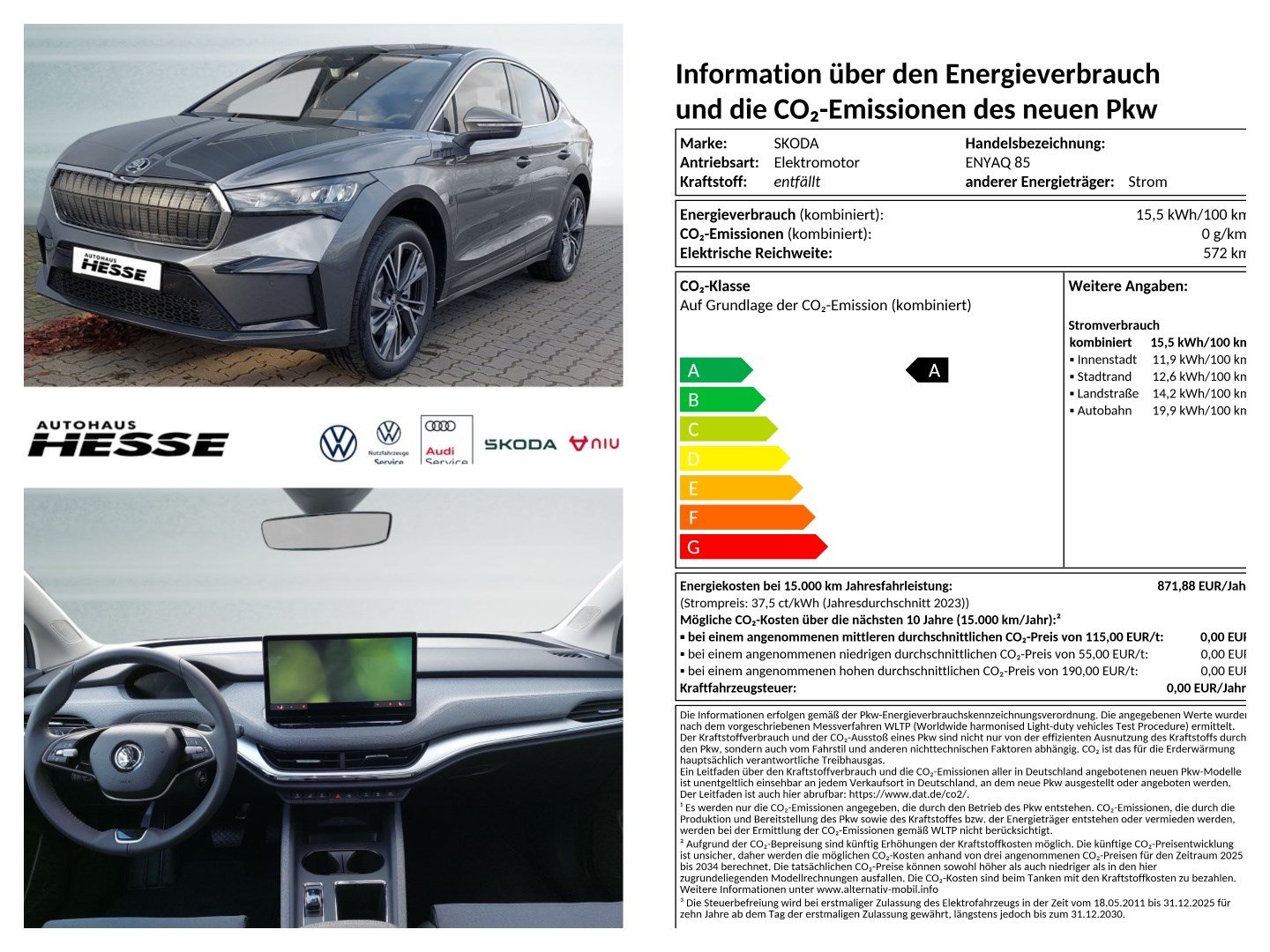 Škoda Enyaq Coupé 85, 20 Alu, AHK, LED, Navi, PDC v+h, beh. MFL, Wärmep., Kamera, Sitzhzg v