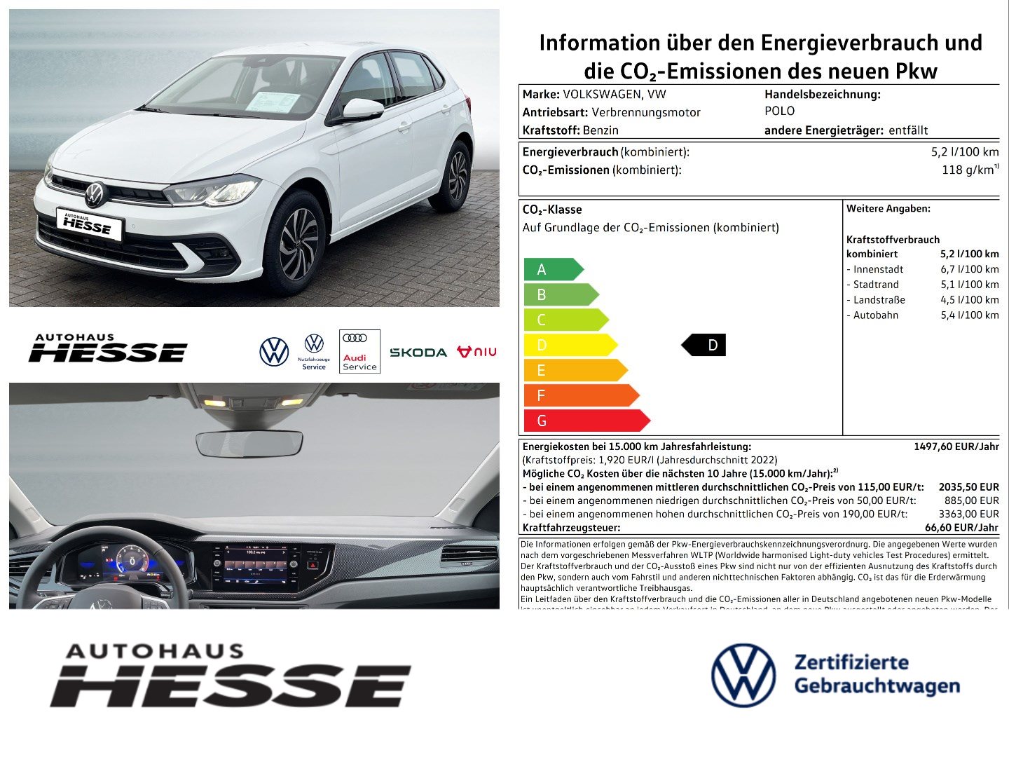 Volkswagen Polo 1.0 TSI Life, Light Assist App-Connect