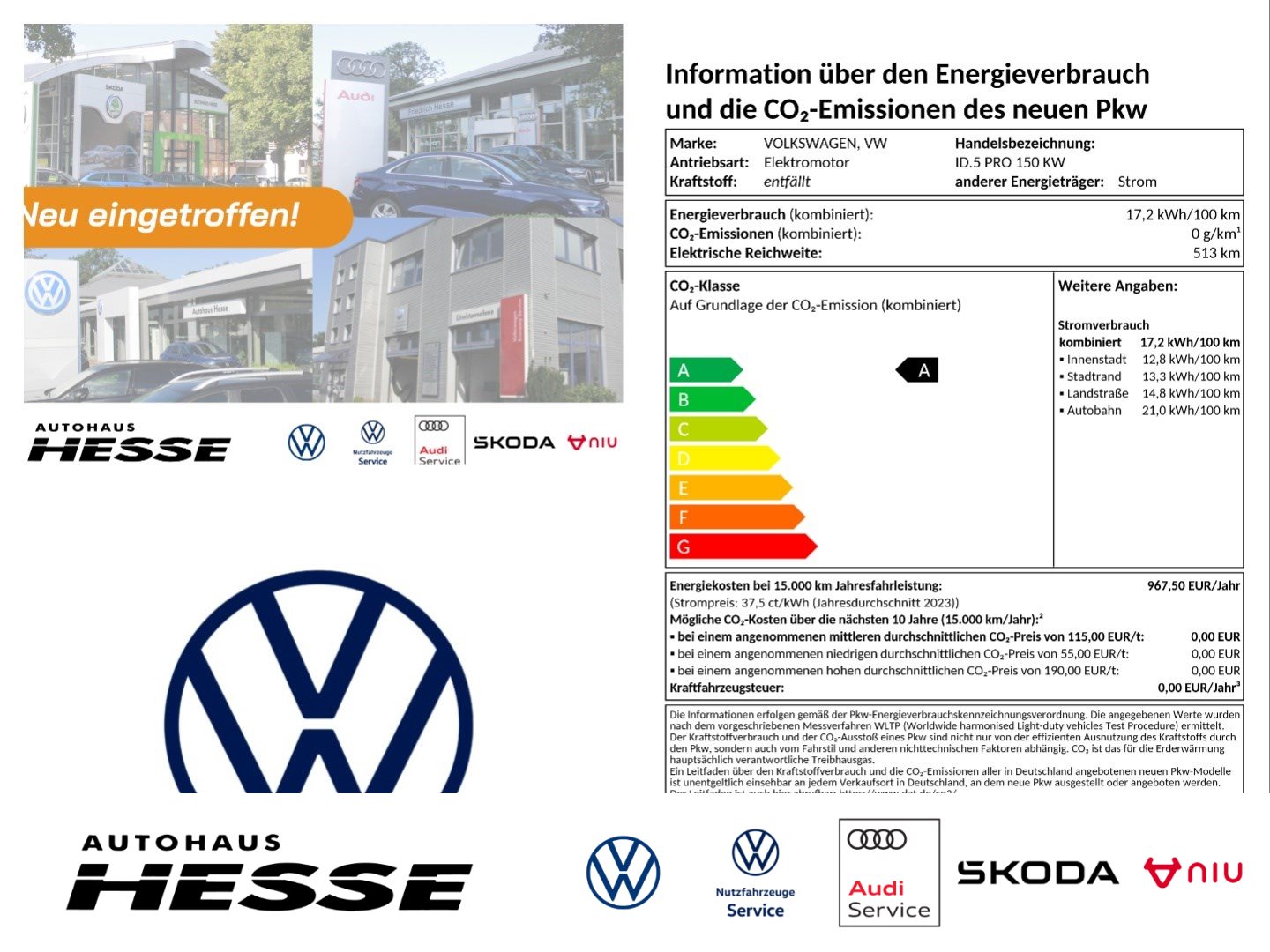 Volkswagen ID.5 Pro Performance, AHK, LED, NAVI, PANO, DWA